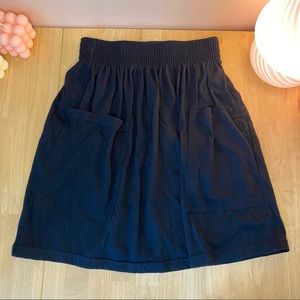 Original American Apparel (pre-Gildan) Jersey Pocket Skirt black size XS